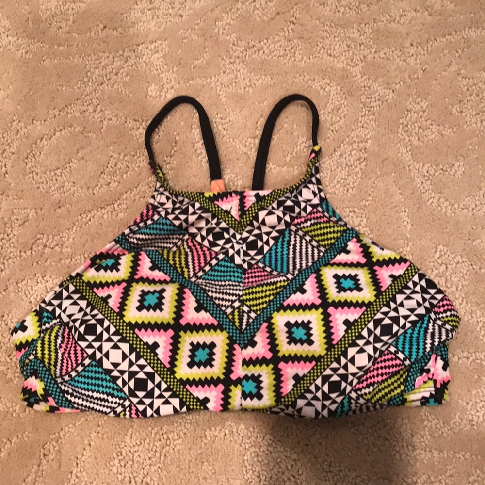 Halter top colorful bikini